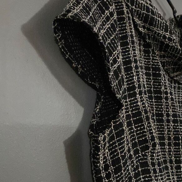 Karin Stevens Black And White Sheath Dress Size 8 - Picture 4 of 5